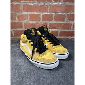 Vintage Y2k Yellow Vans TNT II Mid Skateboarding Shoes Anti Hero Collab Mens 9.5